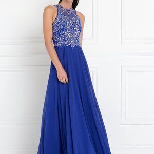 Illusion Sweetheart Neck Evening Dress GSGL1572